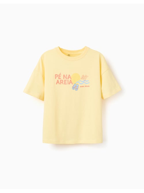 T-shirt en coton avec imprimé Pé na Areia - Kiabi T-shirt en coton avec imprimé Pé na Areia - Kiabi