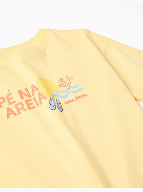 T-shirt en coton avec imprimé Pé na Areia - Kiabi T-shirt en coton avec imprimé Pé na Areia - Kiabi
