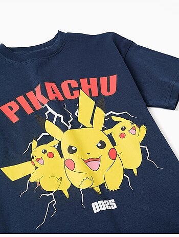 T-shirt en coton avec imprimé Pikachu