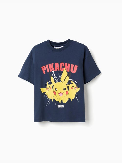 T-shirt en coton avec imprimé Pikachu - Kiabi
