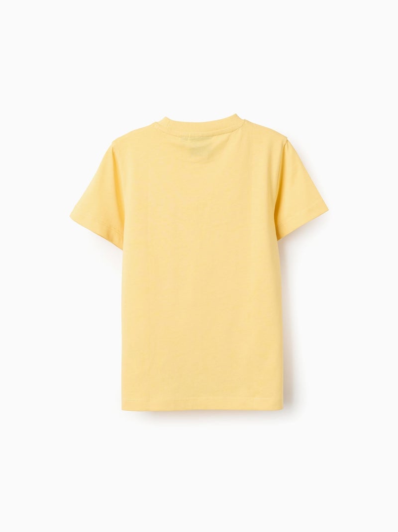 T-Shirt en Coton avec Imprimé Pokémon Jaune - Kiabi