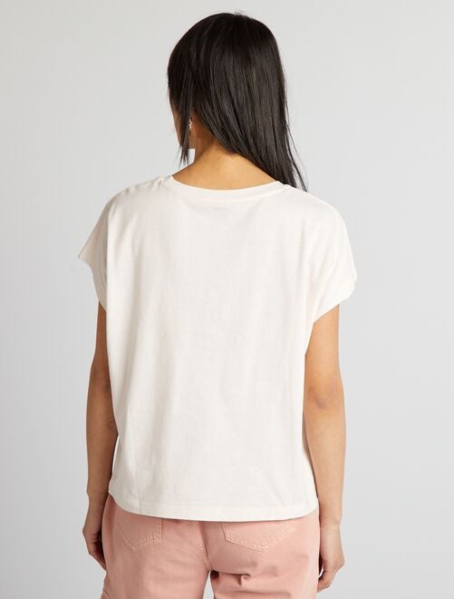 T-shirt en coton avec imprimé - Kiabi