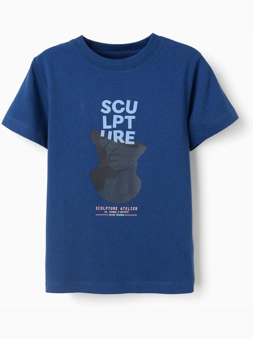 T-shirt en coton avec imprimé Sculpture - Kiabi