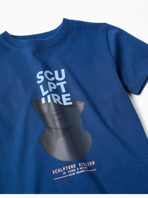 T-shirt en coton avec imprimé Sculpture - Kiabi