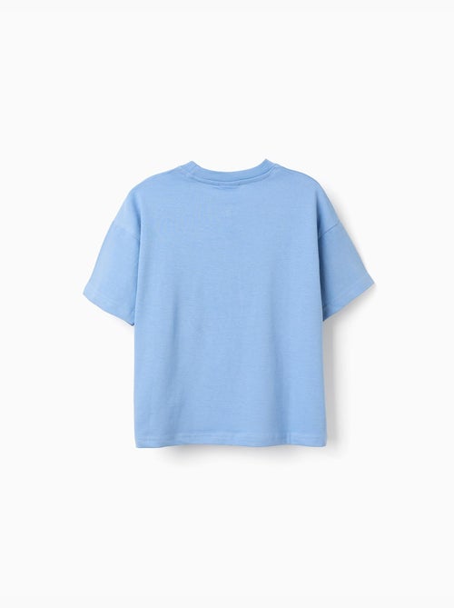 T-shirt en coton avec imprimé Sonic sur le devant - Kiabi