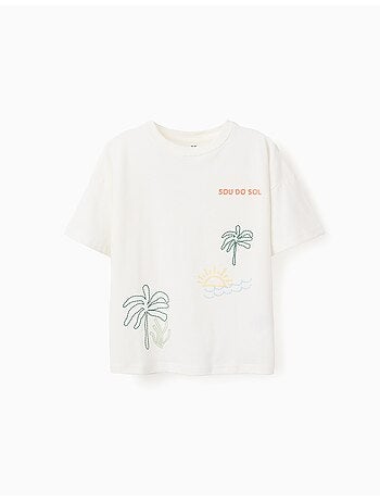 T-shirt en coton avec imprimé Sou do Sol