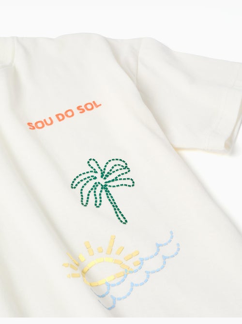 T-shirt en coton avec imprimé Sou do Sol - Kiabi