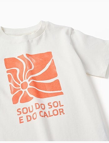 T-shirt en coton avec imprimé Peixinho do Mar