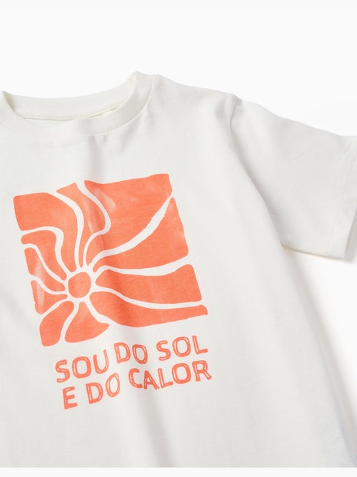 T-shirt en coton avec imprimé Sou do Sol - Kiabi