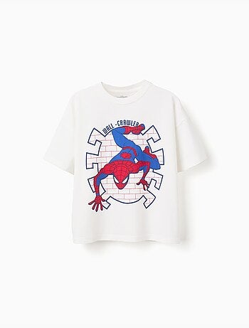 T-shirt en coton avec imprimé Spider-Man