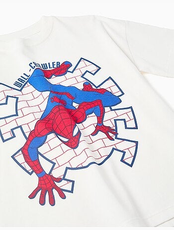T-shirt en coton avec imprimé Spider-Man