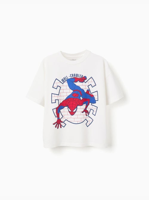 T-shirt en coton avec imprimé Spider-Man - Kiabi