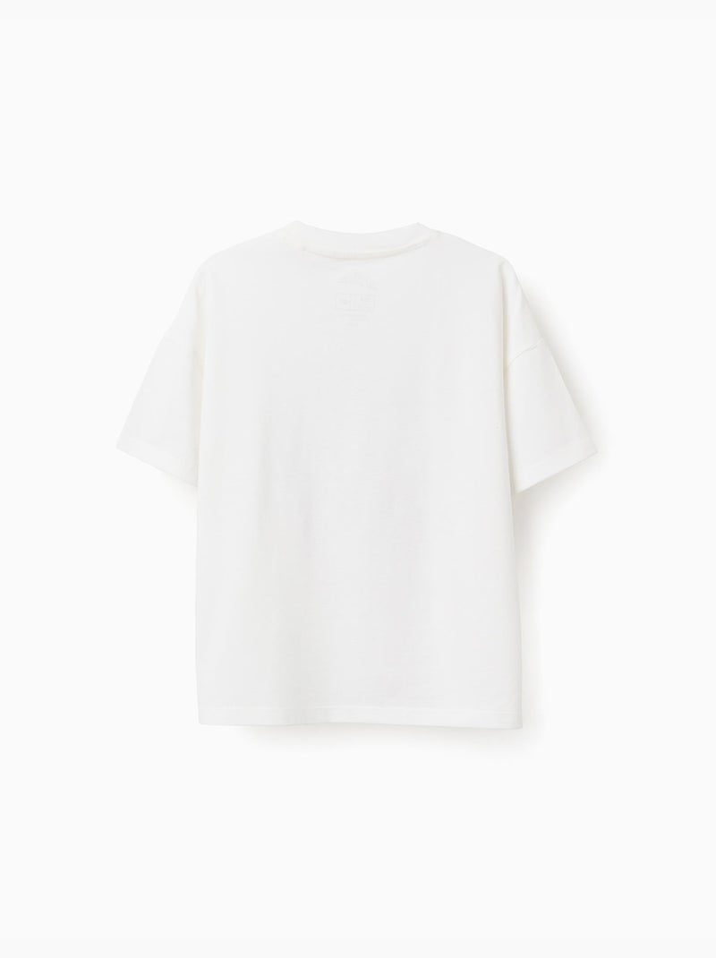 T-shirt en coton avec imprimé Spider-Man Blanc - Kiabi