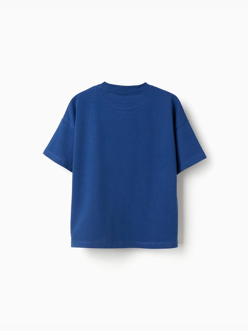 T-shirt en coton avec imprimé Spider-Man Bleu foncé - Kiabi