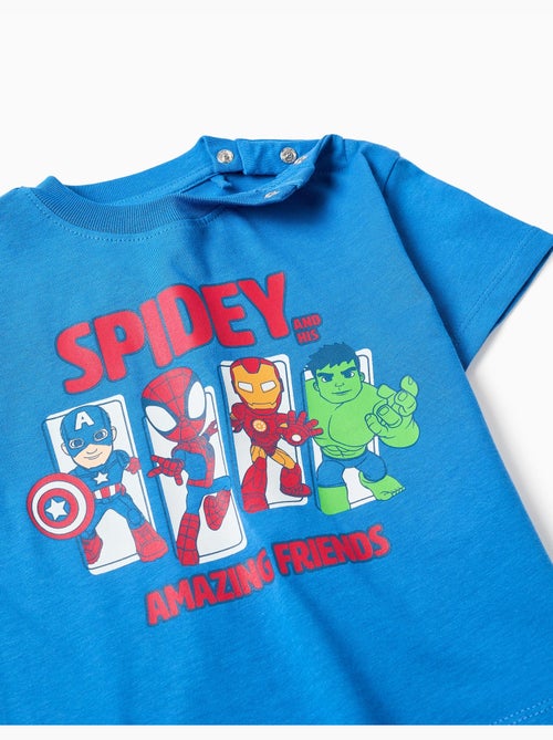 T-shirt en coton avec imprimé Spidey & Friends - Kiabi T-shirt en coton avec imprimé Spidey & Friends - Kiabi