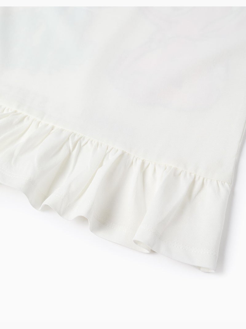T-shirt en coton avec imprimé Stitch et Angel Blanc - Kiabi