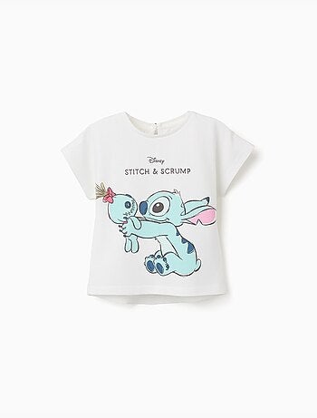 T-shirt en coton avec imprimé Stitch et Scrump