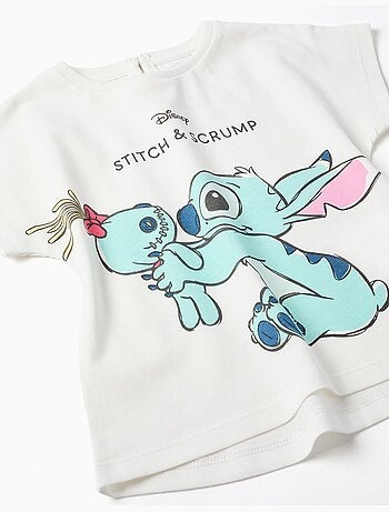 T-shirt en coton avec imprimé Stitch et Scrump