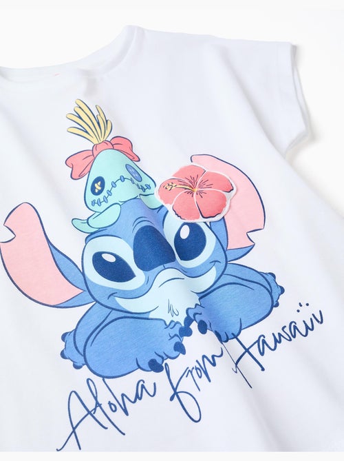 T-shirt en coton avec imprimé Stitch et Scrump - Kiabi