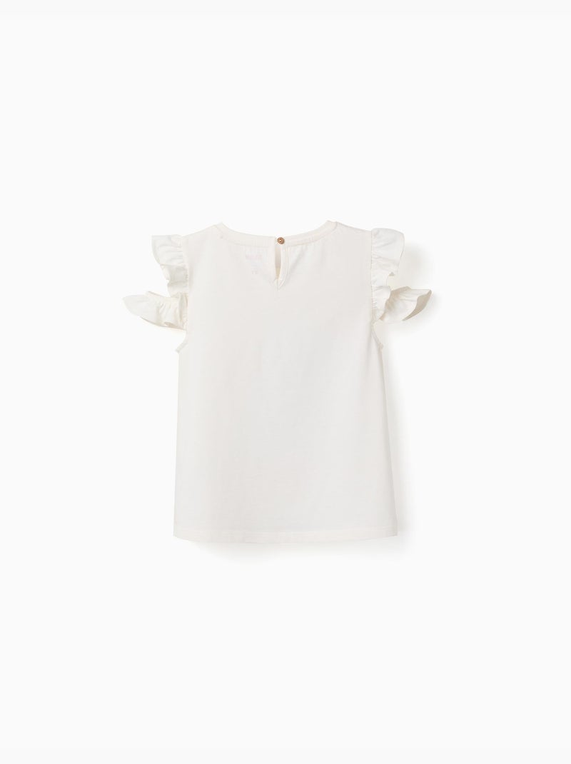 T-shirt en coton avec imprimé Stitch & Scrump Beige clair - Kiabi