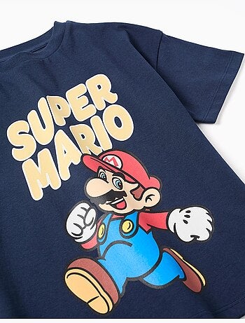 T-shirt en coton avec imprimé Super Mario