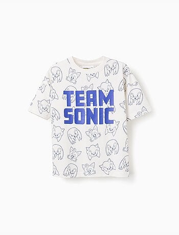 T-shirt en coton avec imprimé Team Sonic