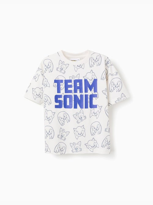 T-shirt en coton avec imprimé Team Sonic - Kiabi
