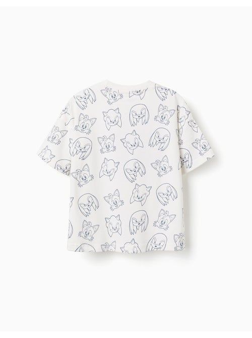 T-shirt en coton avec imprimé Team Sonic - Kiabi