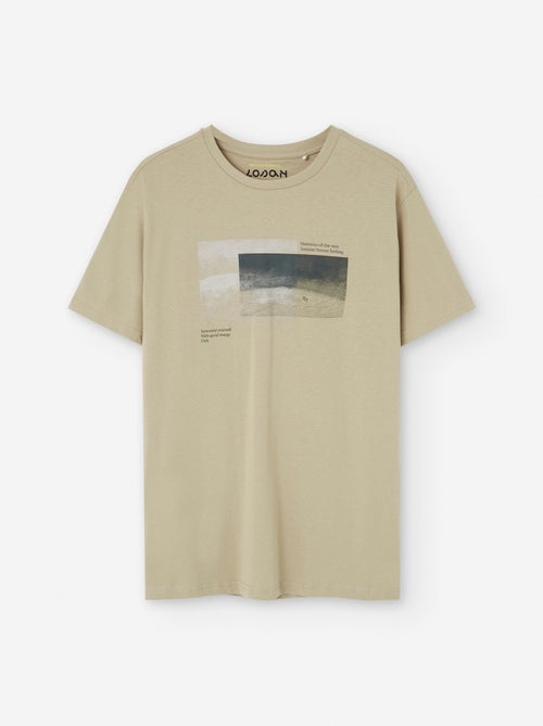 T-shirt en Coton avec Imprimé - Kiabi