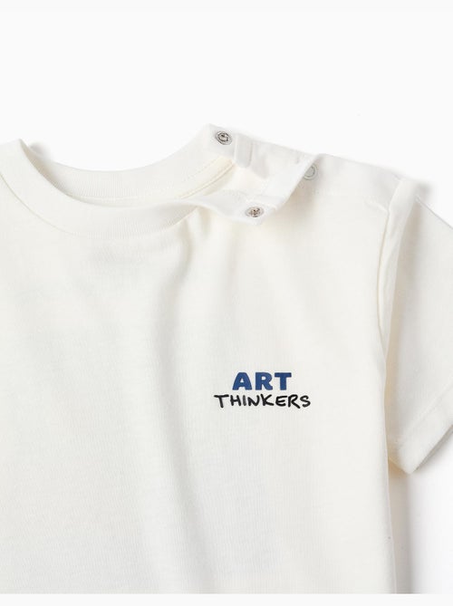 T-shirt en coton avec imprimés Art Thinkers - Kiabi