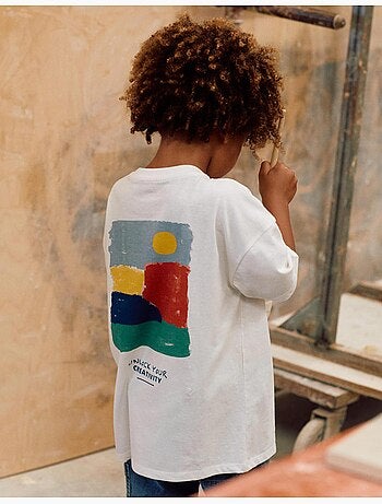 T-shirt en coton avec imprimés Creativity