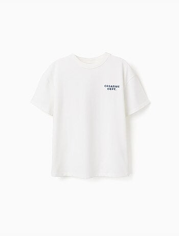 T-shirt en coton avec imprimés Creativity