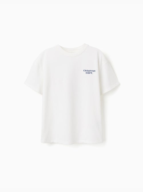 T-shirt en coton avec imprimés Creativity - Kiabi