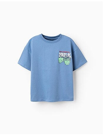 T-shirt en coton avec imprimés Hulk