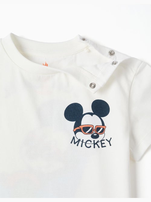T-shirt en coton avec imprimés Mickey - Kiabi
