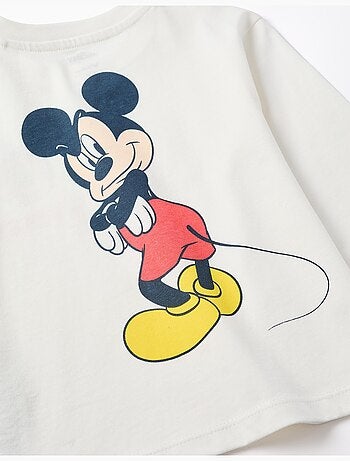 T-shirt en coton avec imprimés Mickey