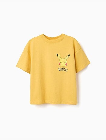 T-shirt en coton avec imprimés Pikachu