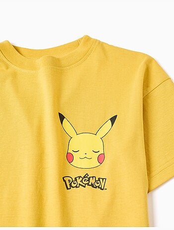 T-shirt en coton avec imprimés Pikachu
