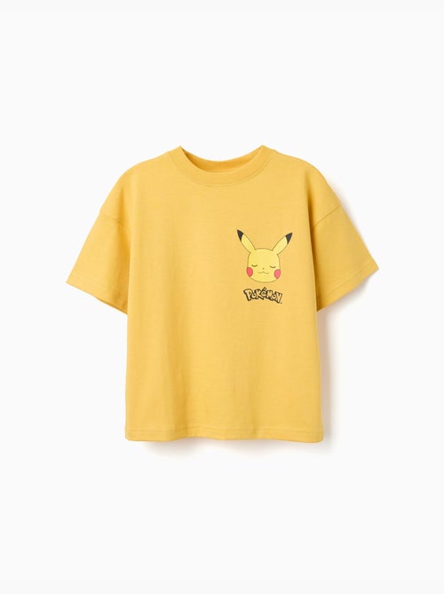 T-shirt en coton avec imprimés Pikachu - Kiabi