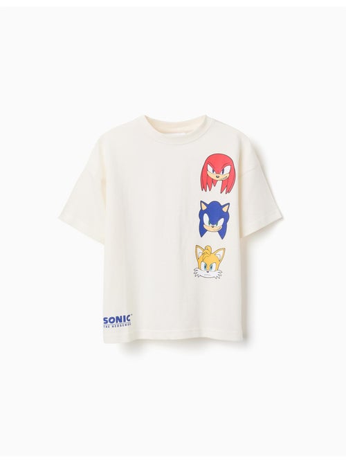 T-shirt en coton avec imprimés Sonic & Friends - Kiabi