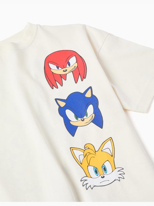 T-shirt en coton avec imprimés Sonic & Friends - Kiabi