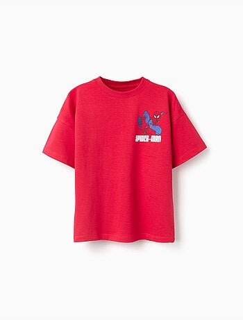 T-shirt en coton avec imprimés Spider-Man