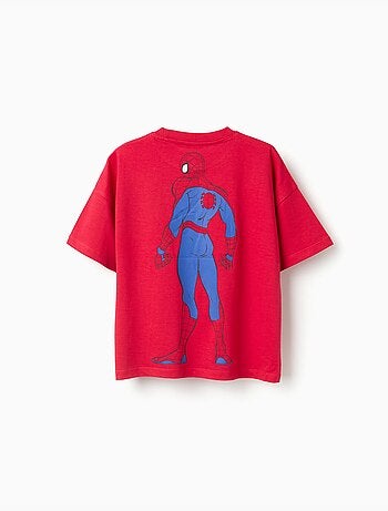 T-shirt en coton avec imprimés Spider-Man
