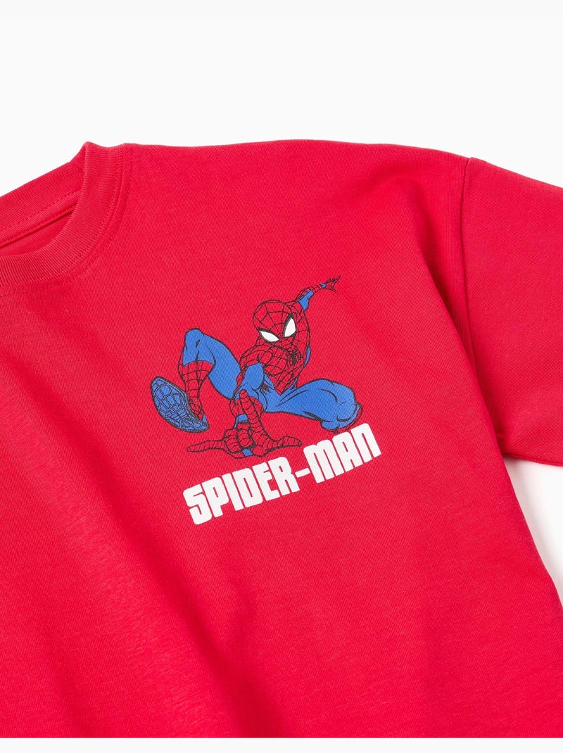 T-shirt en coton avec imprimés Spider-Man Rouge - Kiabi