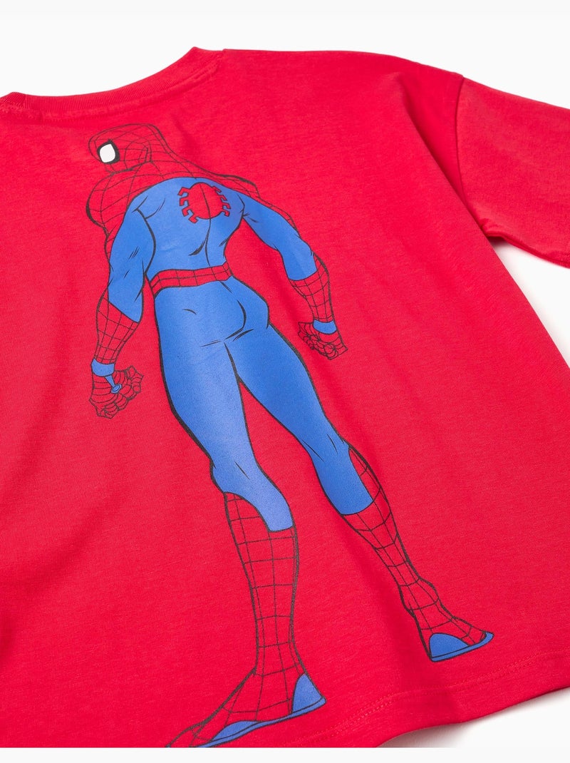 T-shirt en coton avec imprimés Spider-Man Rouge - Kiabi