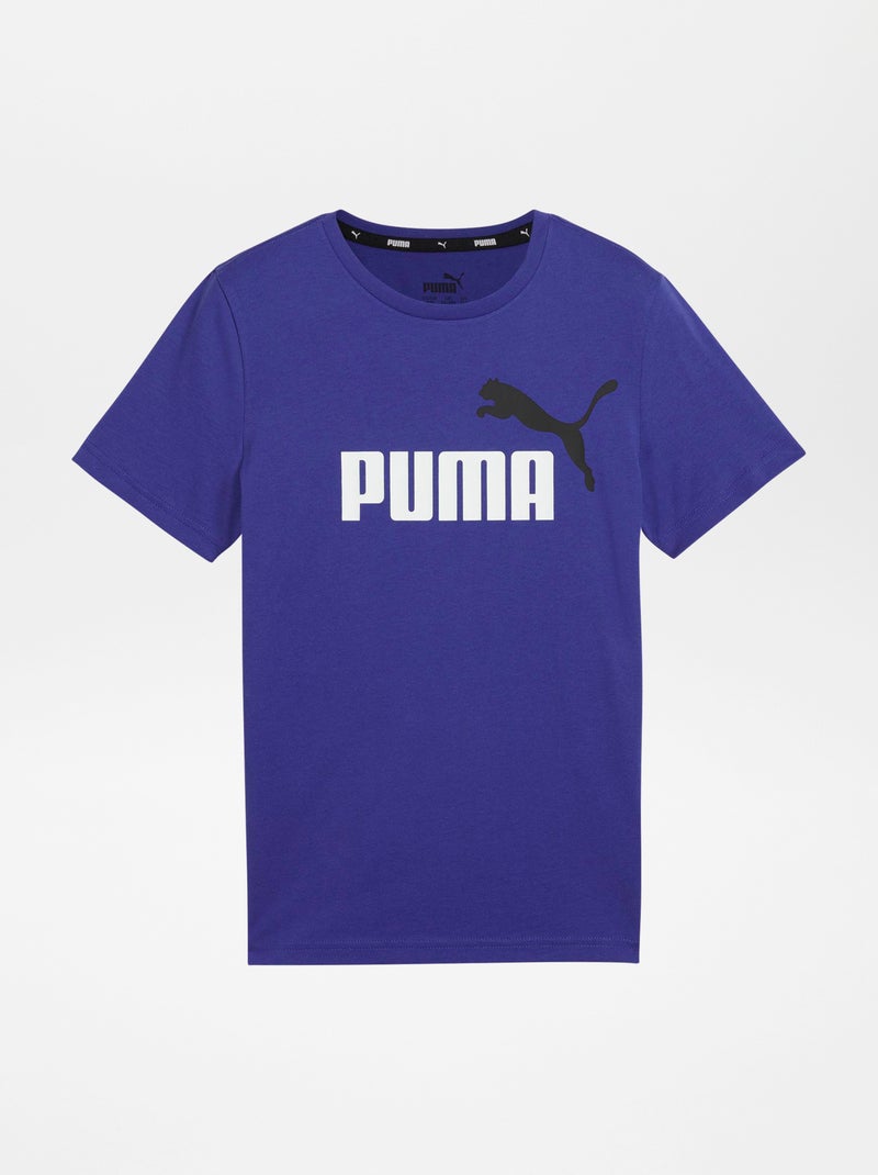 T-shirt en coton avec logo 'Puma' Bleu - Kiabi