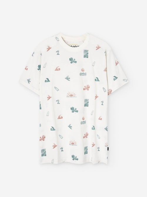 T-shirt en Coton avec Motif - Kiabi