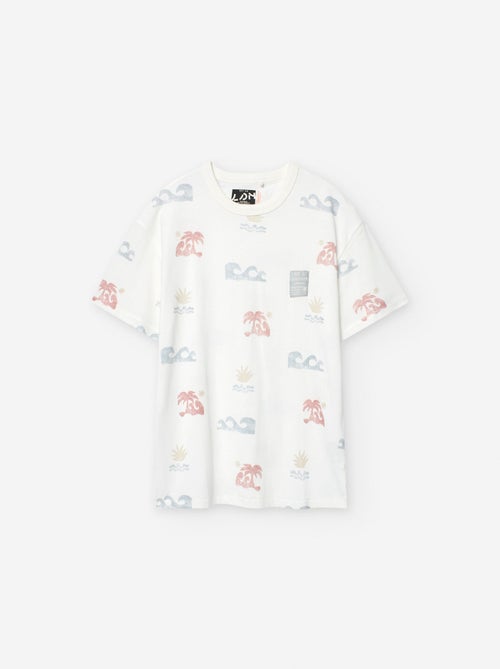 T-shirt en Coton avec Motif - Kiabi