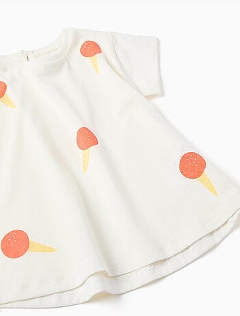 T-shirt en coton avec motif cerise