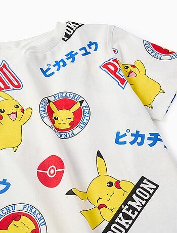 T-Shirt en Coton avec Motif Pokémon